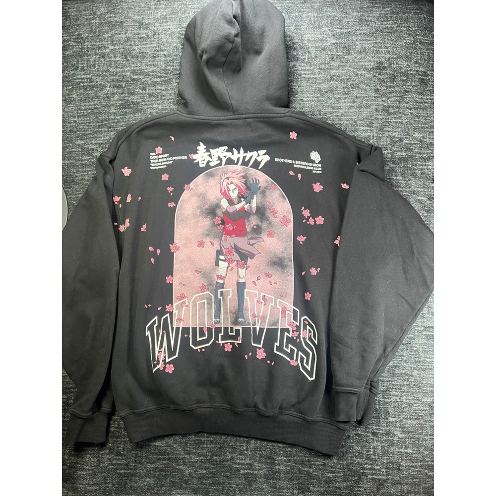 Darc Sport Naruto Shippuden Hoodie Mens S Black Sakura Haruno Limited 692/1000 - Picture 5 of 7